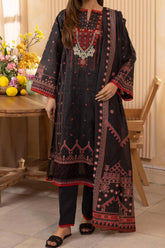 Zellbury Unstitched 2 Piece Digital Printed & Emb Lawn Vol-03 Collection'2024-WU-034